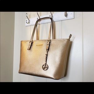Gold Michael Kors Tote